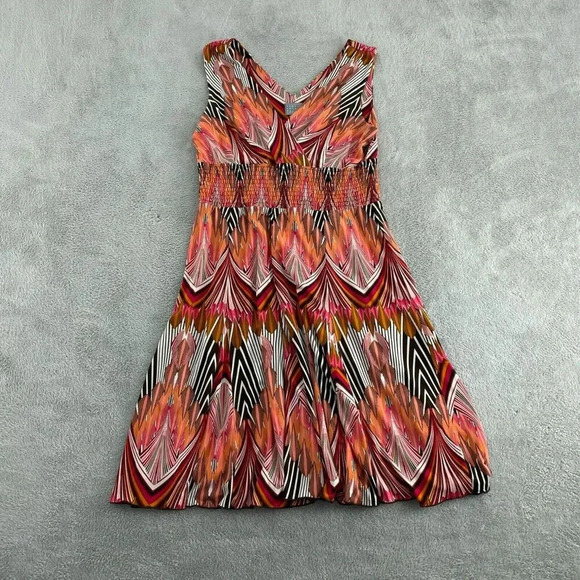 Rabbit Rabbit Designs Multicolor Dress Size 14 Polyester & Spandex 4664 - Picture 1 of 8